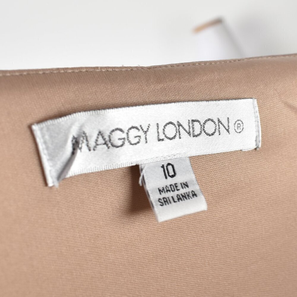 Maggy London Color Block Scuba Sheath Dress - 10 - Picture 8 of 8